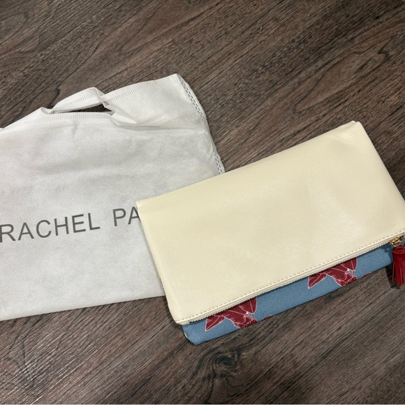 Rachel Pally Retro Floral Clutch Cream/Blue/Burgundy/Red wine - Picture 4 of 7